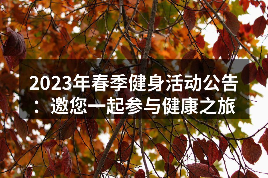 春季健身活动现场